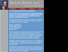 Tablet Screenshot of drjacksheen.com